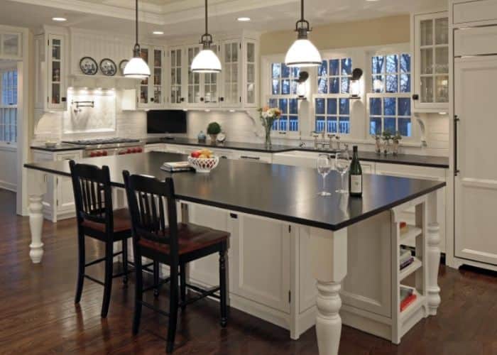 black granite countertops