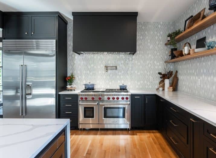 alternatives to all white kitchen cabinets