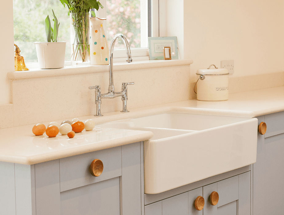 how to install a farmhouse sink