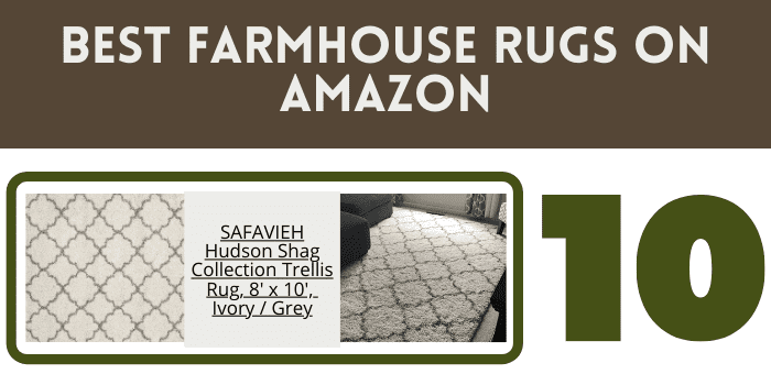 best farmhouse rugs on Amazon