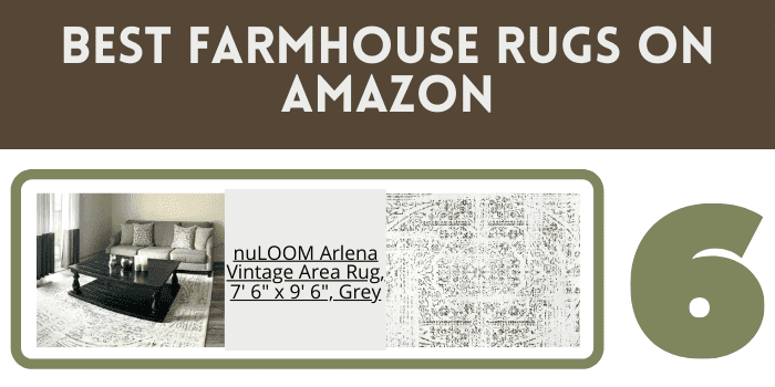 best farmhouse rugs on Amazon