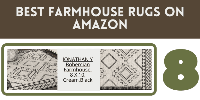 best farmhouse rugs on Amazon