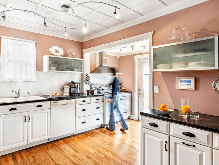 How to paint laminate cabinets