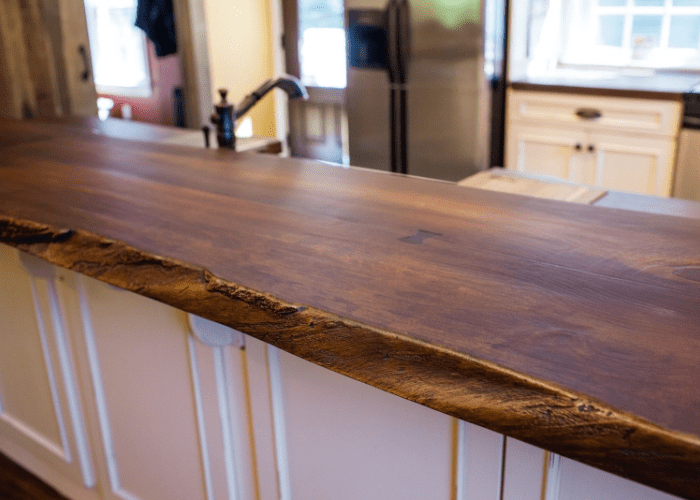 Woodform concrete countertop