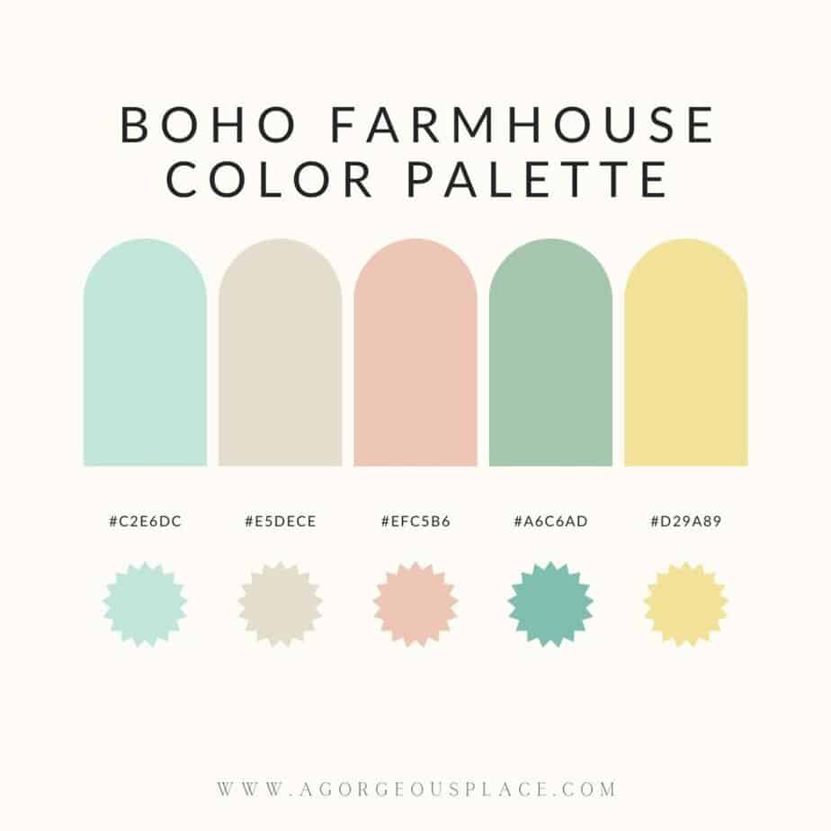 boho farmhouse color palette