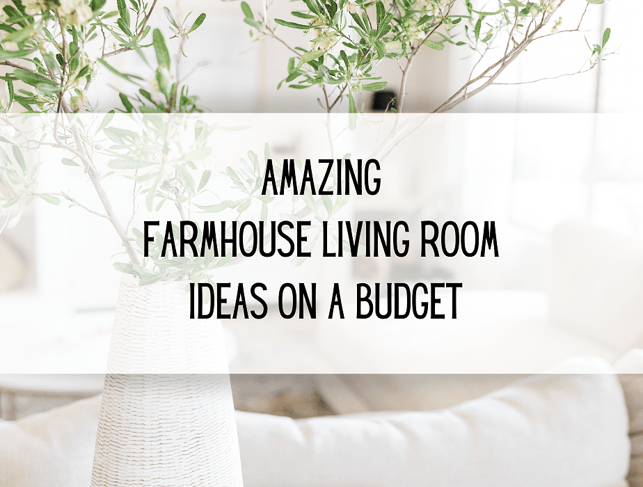 farmhouse living room ideas on a budget