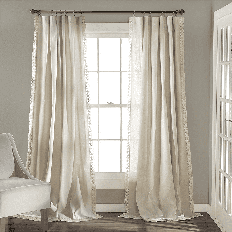 farmhouse curtains on a budget