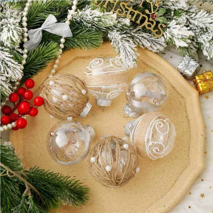 farmhouse christmas ornaments