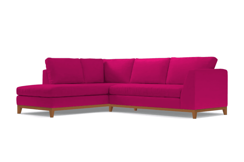 magenta sofa couch