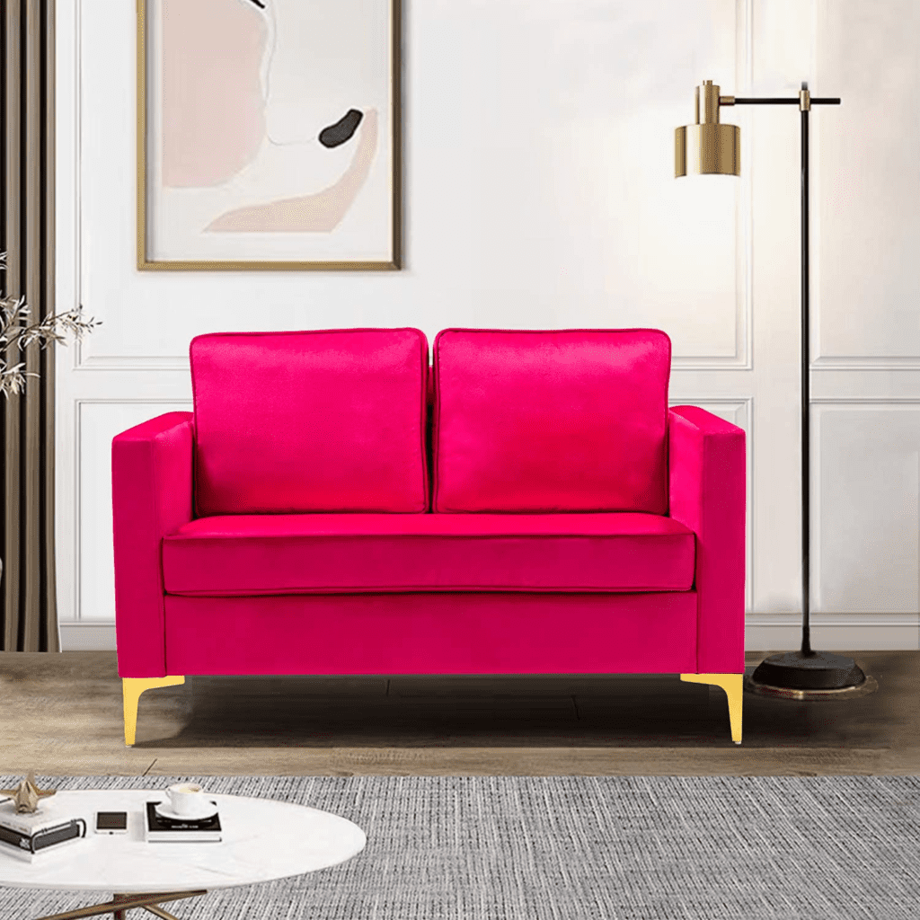 magenta sofa loveseat